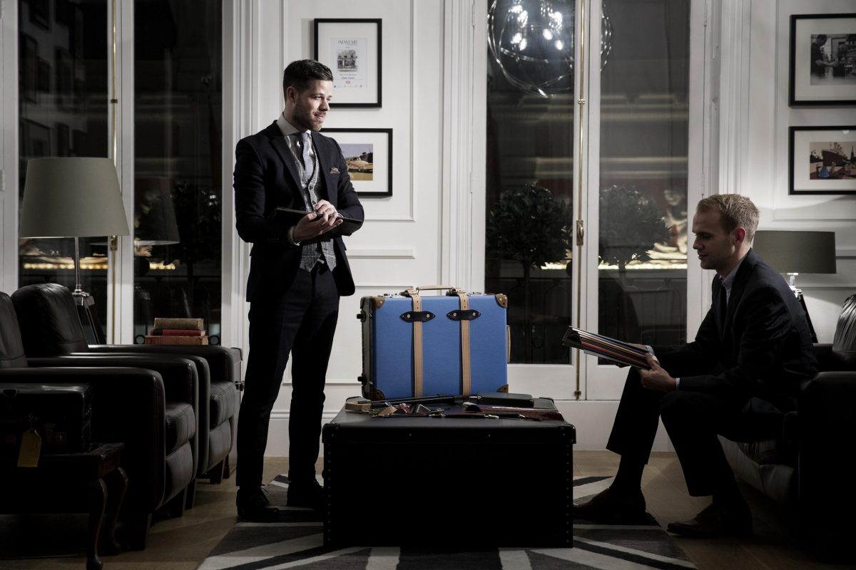Globe-Trotter’s bespoke service is available by appointment at its Mayfair boutique in London