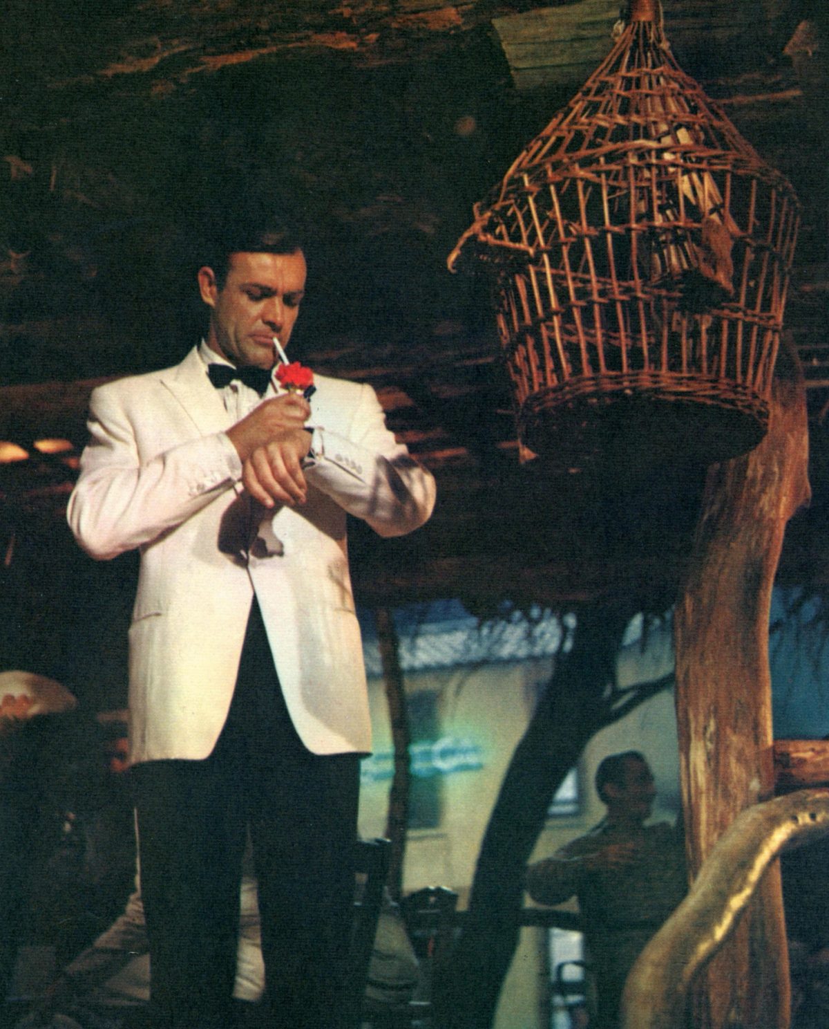 James Bond with buttonhole