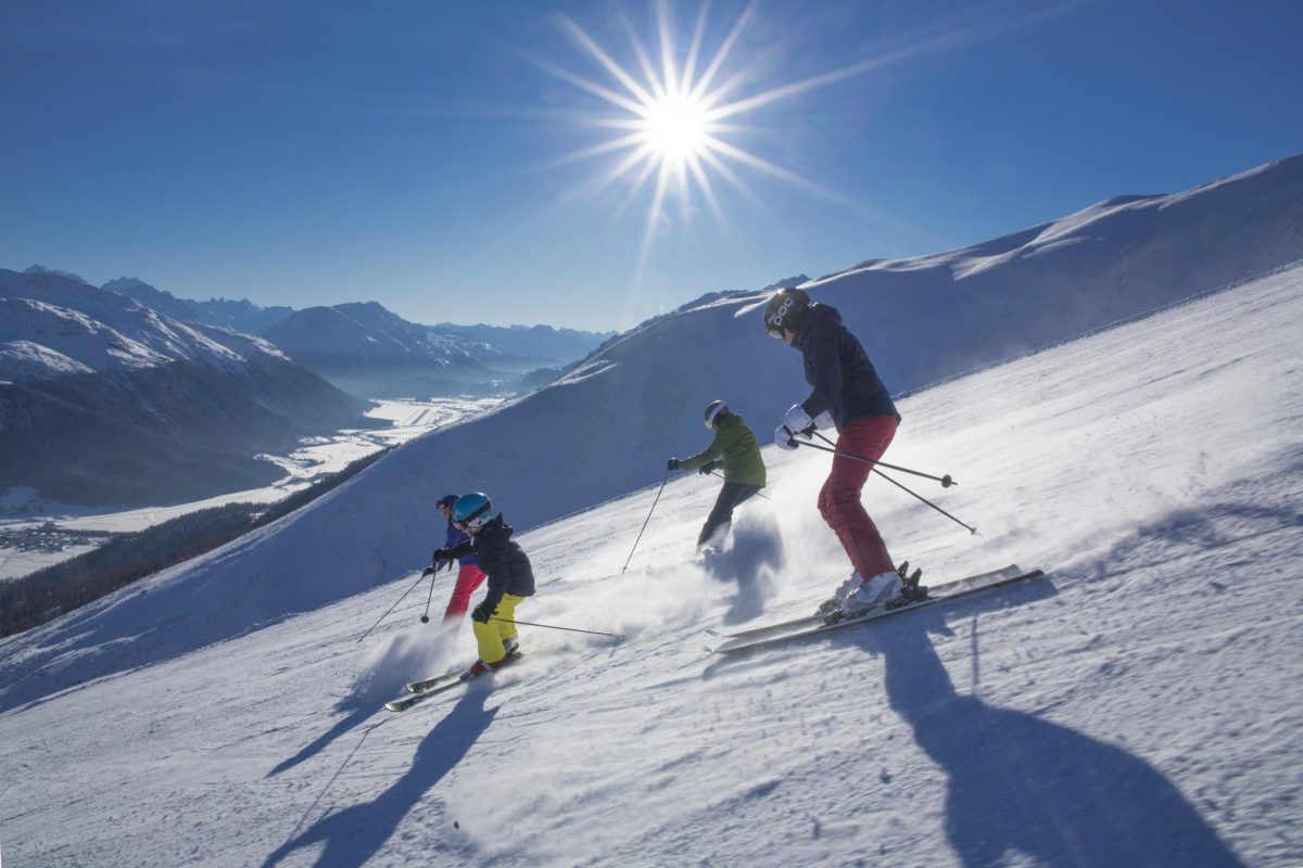 Skiing in St. Moritz