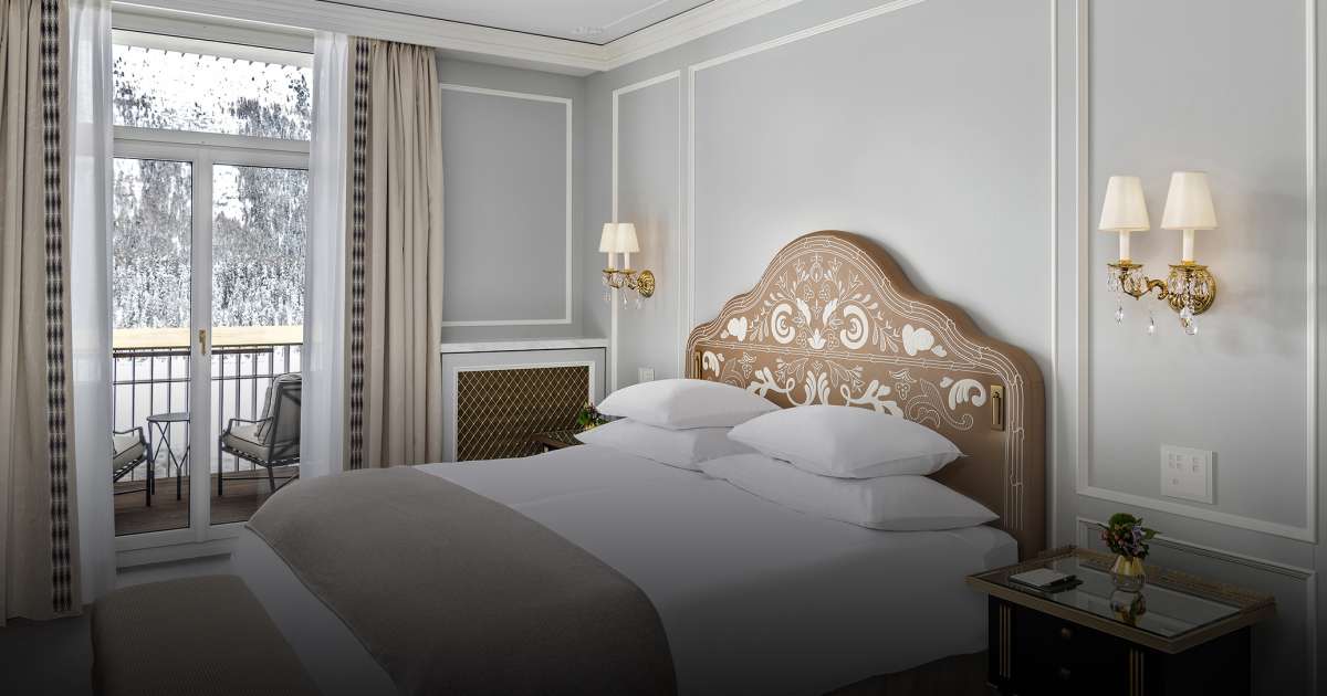 Schlafzimmersuite im Badrutt's Palace Hotel