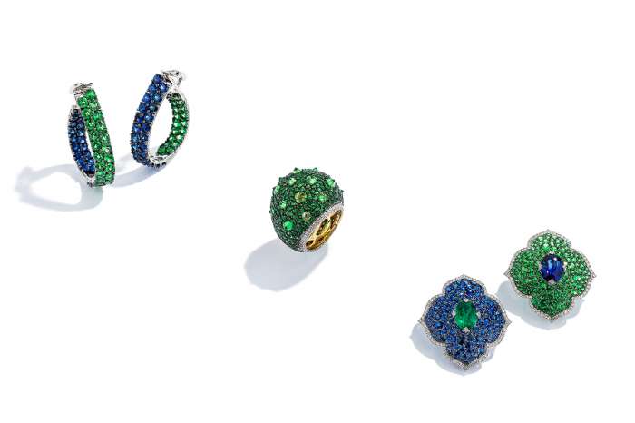 Coloured gem jewellery from Piranesi