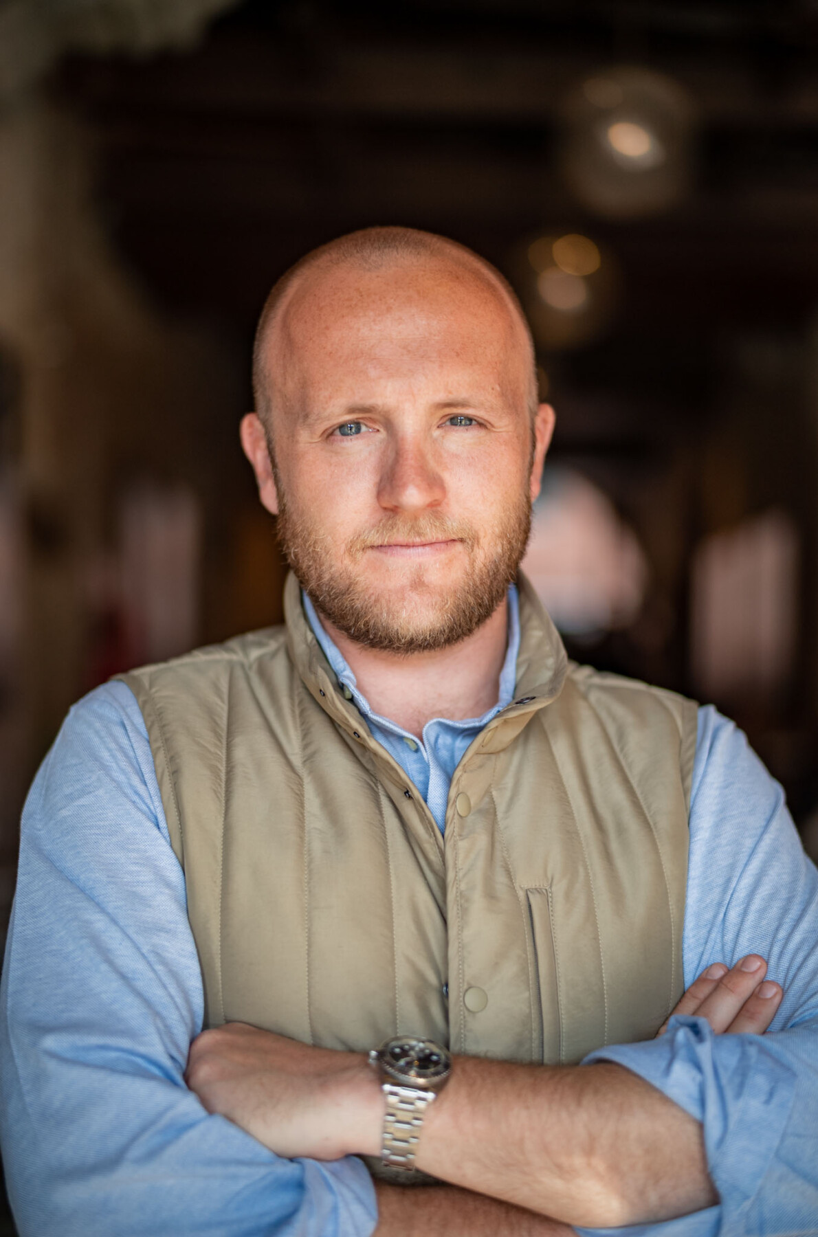 Colour portrait photo of Ted Gushue, Gobal Ambassador for St. Moritz