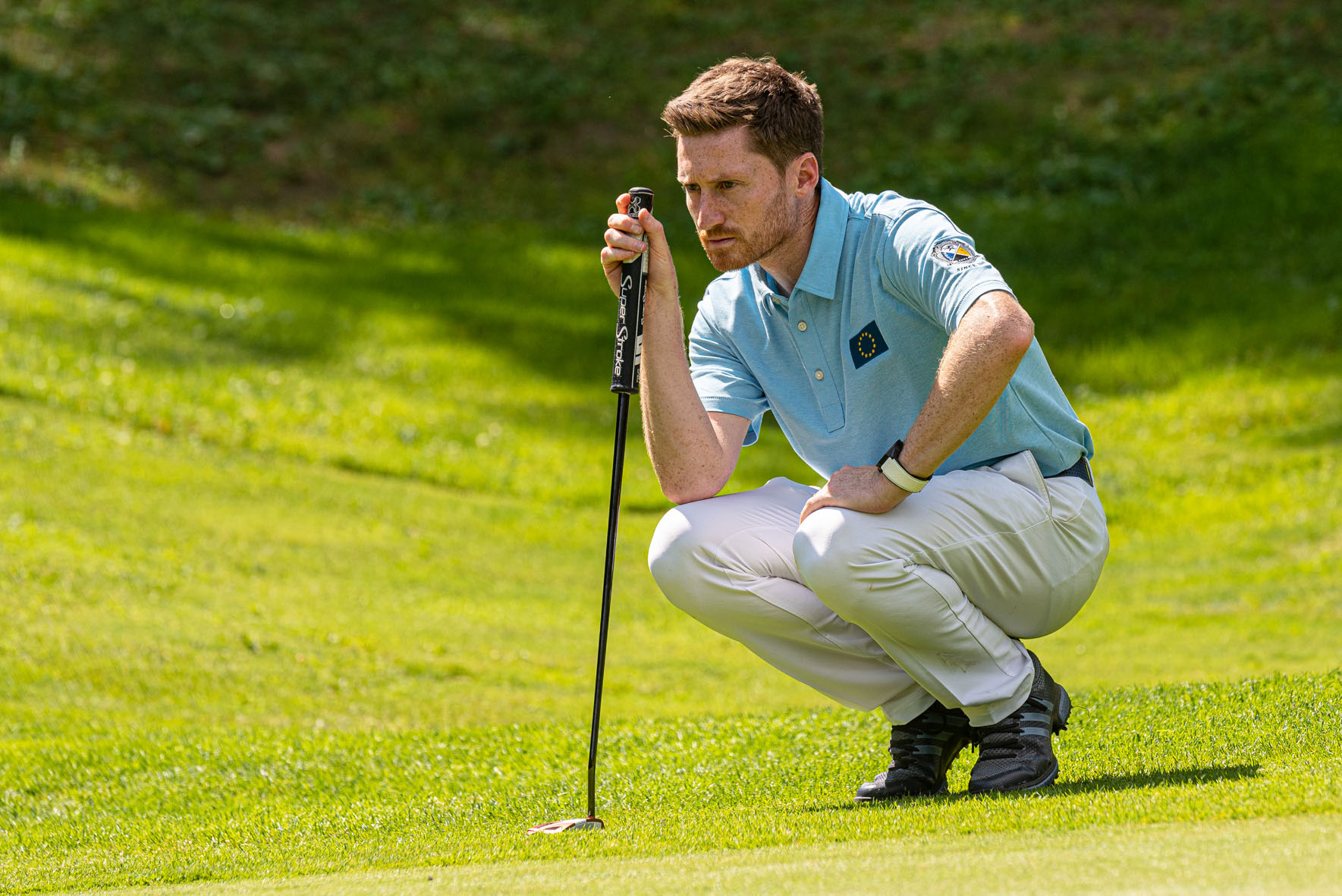 Team Europe golfer at the St. Moritz Celebrity Golf Cup 2019