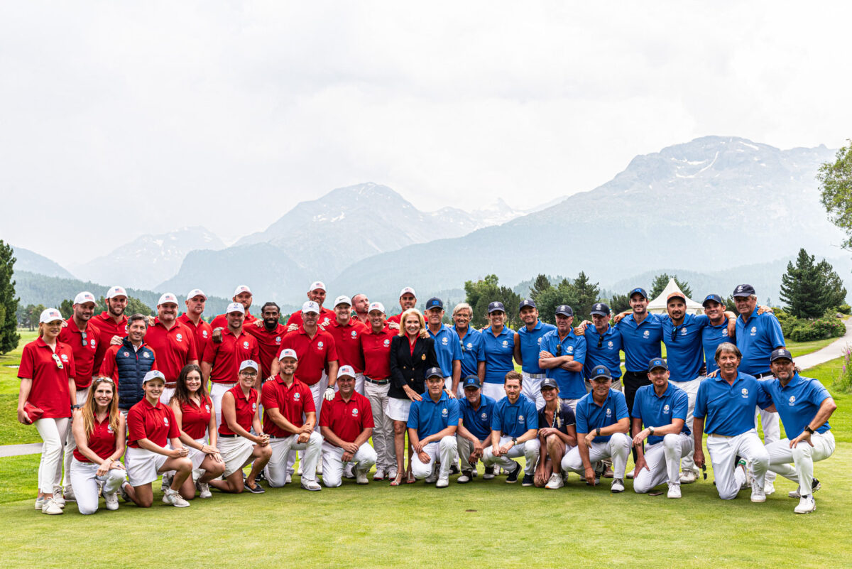 Team USA and Team Europe, Team USA player competing at St. Moritz Celebrity Golf Cup 2019