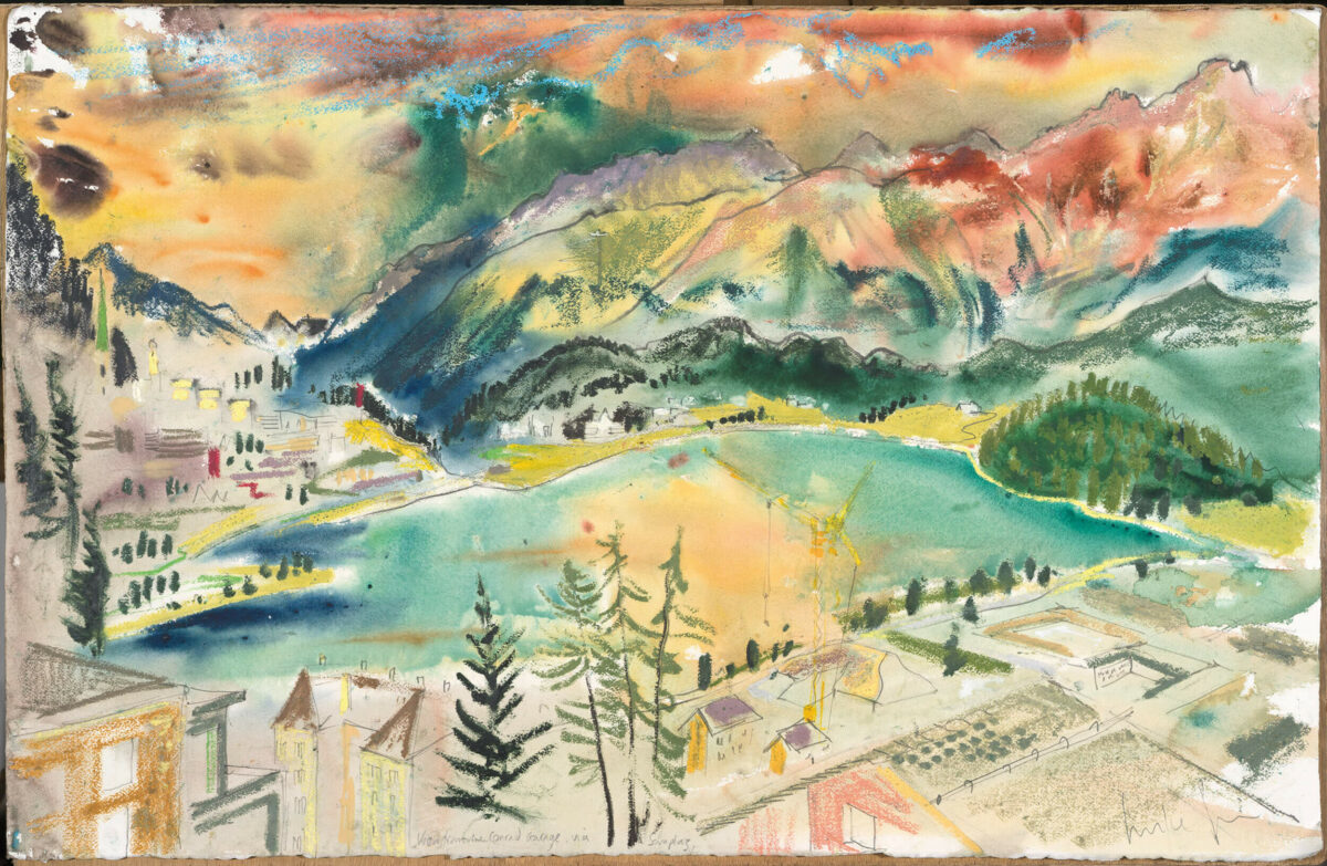 Painting of Lake St. Moritz