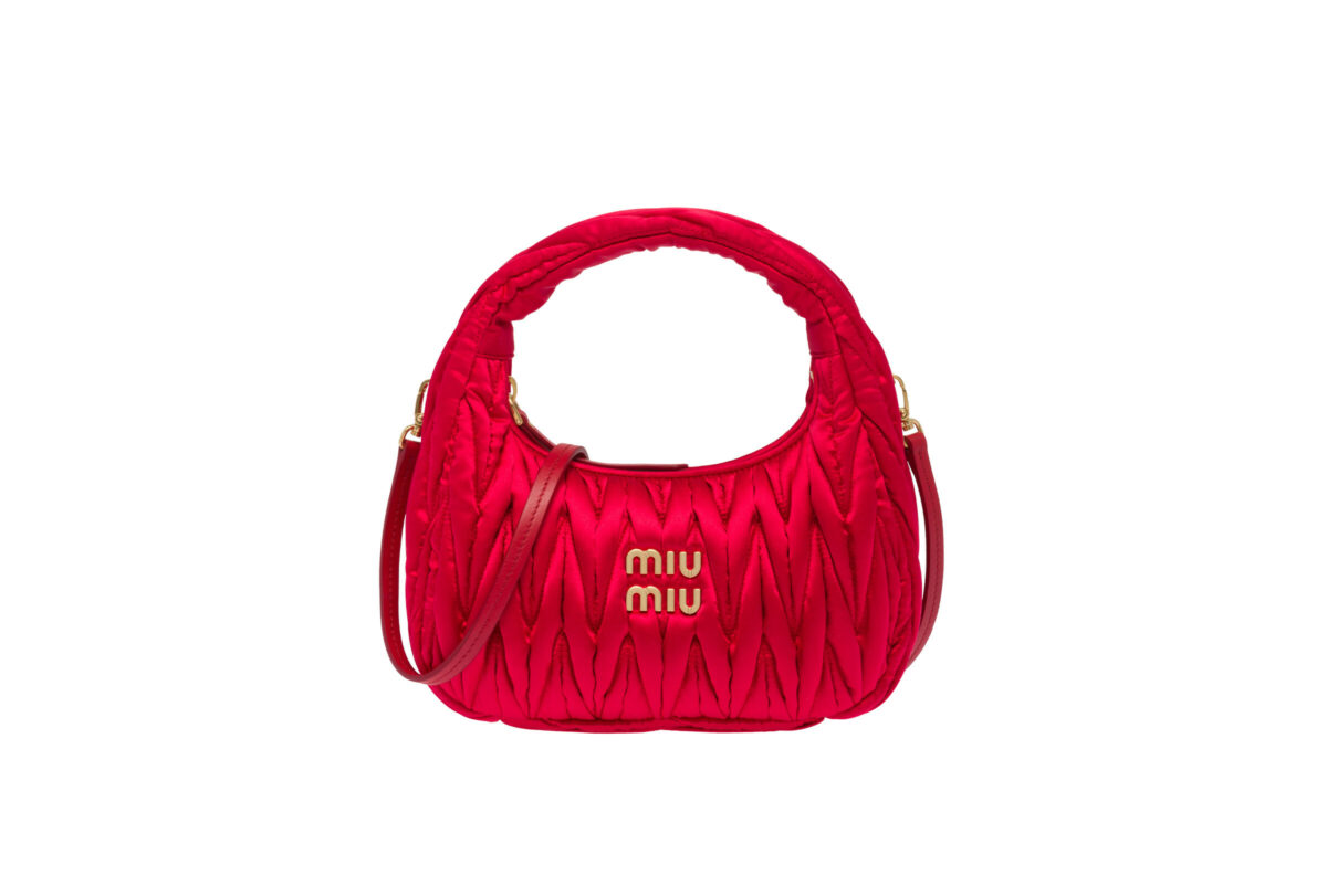 Vibrant pink quilted designer handbag