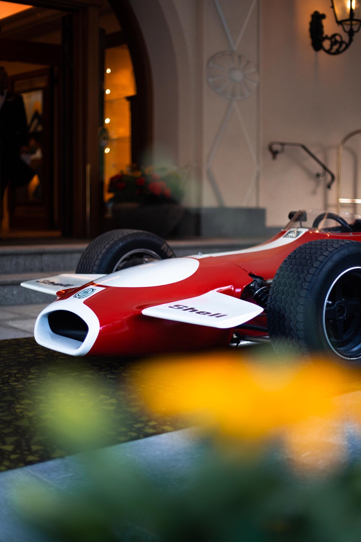 Front of classic F1 racing car